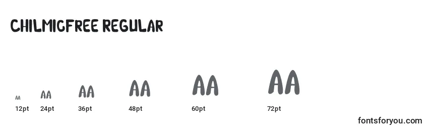 ChilmicFree Regular Font Sizes