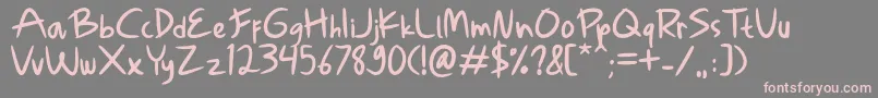 Шрифт Chily Chilo – розовые шрифты на сером фоне
