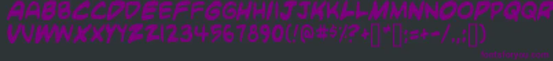 フォントBlambot – 黒い背景に紫のフォント