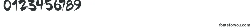 Chinela Brush Font – Fonts for Numbers and Digits