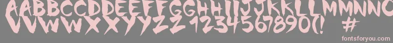 Chinela Brush Font – Pink Fonts on Gray Background