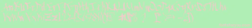 More about Chinese Calligraphy Font Chinese Calligraphy Font – Pink Fonts on Green Background
