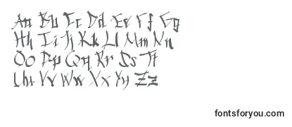 Revisão da fonte Chinese Calligraphy