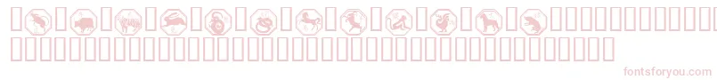 Шрифт Chinese Zodiac – розовые шрифты