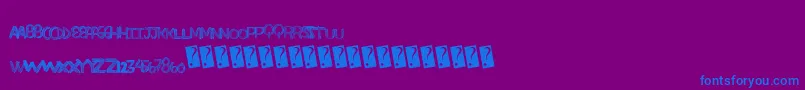 More about Superfade Font Superfade Font – Blue Fonts on Purple Background