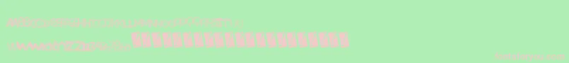 Superfade Font – Pink Fonts on Green Background