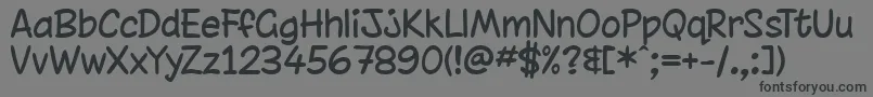 chinrg   Font – Black Fonts on Gray Background