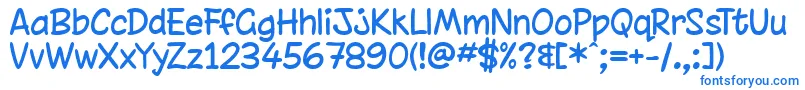 chinrg   Font – Blue Fonts on White Background