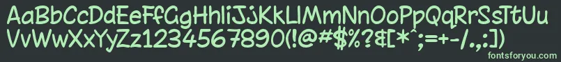 chinrg   Font – Green Fonts on Black Background