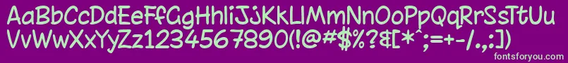 Шрифт chinrg   – зелёные шрифты на фиолетовом фоне