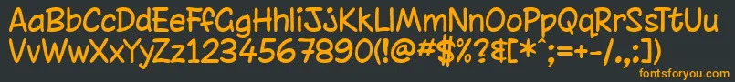 Шрифт chinrg   – оранжевые шрифты на чёрном фоне