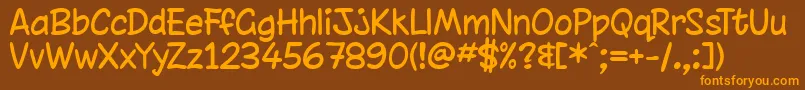 chinrg   Font – Orange Fonts on Brown Background