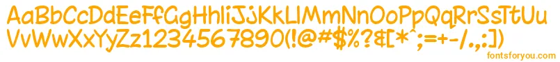 chinrg   Font – Orange Fonts on White Background