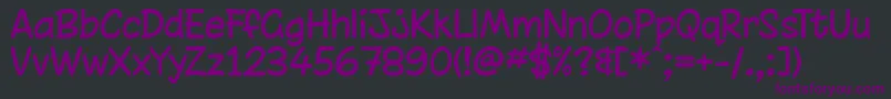 Шрифт chinrg   – фиолетовые шрифты на чёрном фоне