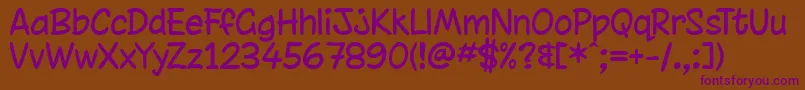 chinrg   Font – Purple Fonts on Brown Background