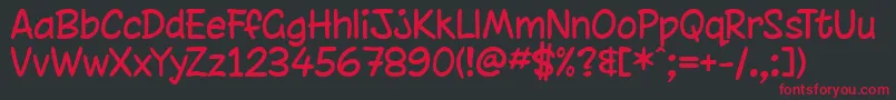 chinrg   Font – Red Fonts on Black Background