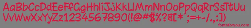 chinrg   Font – Red Fonts on Gray Background