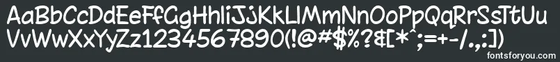 Шрифт chinrg   – белые шрифты на чёрном фоне