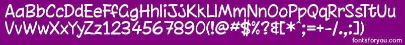 chinrg   Font – White Fonts on Purple Background