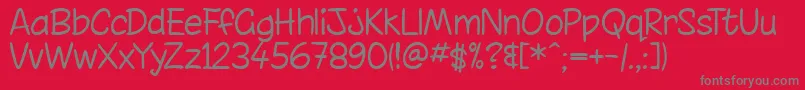 chint    Font – Gray Fonts on Red Background