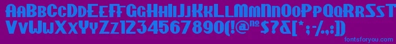 CHIPFN   Font – Blue Fonts on Purple Background