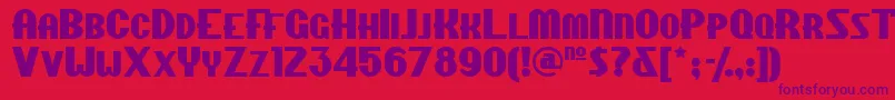 CHIPFN   Font – Purple Fonts on Red Background