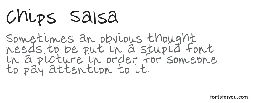 Обзор шрифта Chips  Salsa