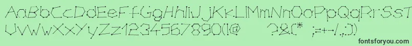 chirone Font – Black Fonts on Green Background