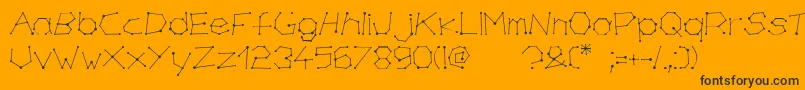 chirone Font – Black Fonts on Orange Background