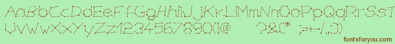 chirone Font – Brown Fonts on Green Background