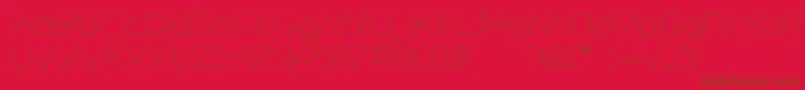 chirone-fontti – ruskeat fontit punaisella taustalla