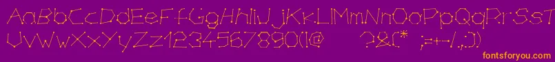 chirone Font – Orange Fonts on Purple Background