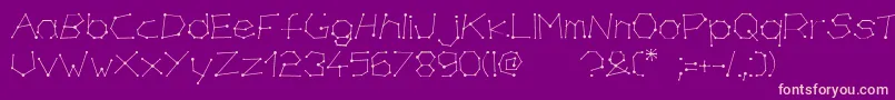 chirone Font – Pink Fonts on Purple Background