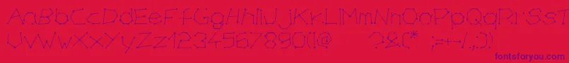 chirone Font – Purple Fonts on Red Background