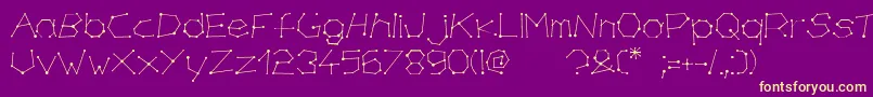 chirone Font – Yellow Fonts on Purple Background