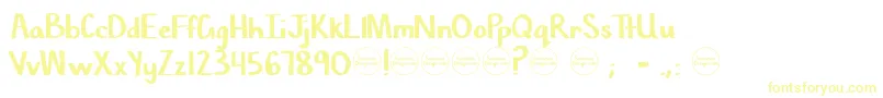 Więcej informacji o czcionce Chisel Mark Czcionka Chisel Mark – żółte czcionki