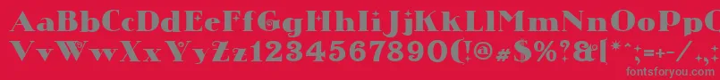 More about Chistoso Regular Font Chistoso Regular Font – Gray Fonts on Red Background