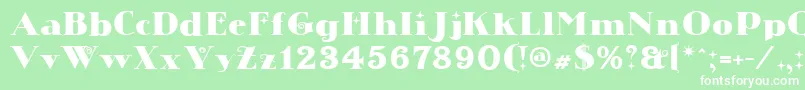 More about Chistoso Regular Font Chistoso Regular Font – White Fonts on Green Background