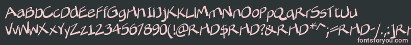 TilterLite Font – Pink Fonts on Black Background