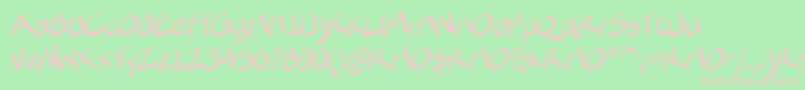 TilterLite Font – Pink Fonts on Green Background