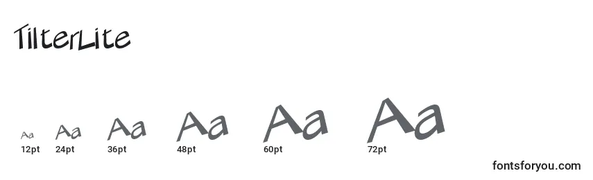 TilterLite Font Sizes