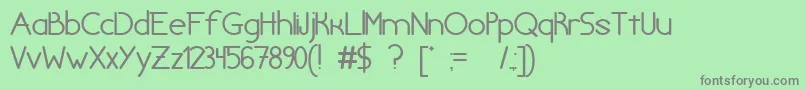 chivilcoyana beta v1 2 Font – Gray Fonts on Green Background