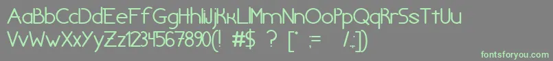 chivilcoyana beta v1 2 Font – Green Fonts on Gray Background