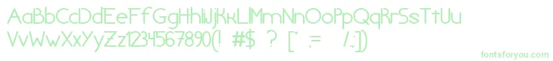 chivilcoyana beta v1 2 Font – Green Fonts on White Background