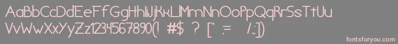 chivilcoyana beta v1 2 Font – Pink Fonts on Gray Background