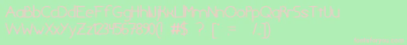 chivilcoyana beta v1 2 Font – Pink Fonts on Green Background