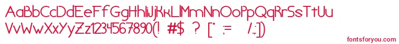 chivilcoyana beta v1 2 Font – Red Fonts on White Background