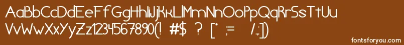 chivilcoyana beta v1 2 Font – White Fonts on Brown Background