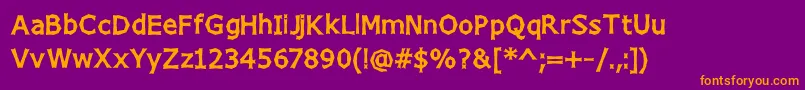 CHIZZ    Font – Orange Fonts on Purple Background