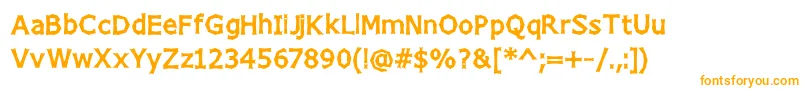 CHIZZ    Font – Orange Fonts on White Background